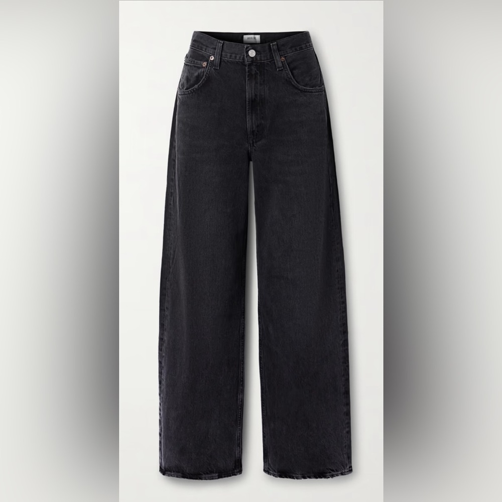 AGOLDE - BRAND NEW WITH TAGS - Low curve mid rise wide leg - black